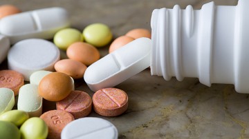 colorful medication and pills
